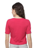 Fyltr Women'S Regular Fit T Shirt (Fylss25Wkt-1010_Fuchsia Pink,Fuchsia Pink,Fuchsia Pink,Xl