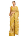 Libas Women48 Silk Blend Sarees (16294_Mustard)