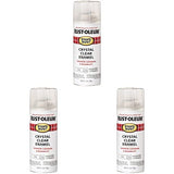 RustOleum 7701830 Stops Rust Spray Paint, 12Ounce, Gloss Crystal Clear (Pack of 3)
