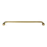Top Hardware Stainless Steel 24'' (Center to Center) Round Single Side Shower Door Towel Bar Handle, Single-Sided, Satin Gold Fi