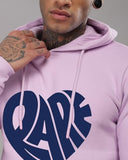 Adro Men'S Cotton Neck Hooded Sweatshirt (H24-Rare-Pu_Lavender,LavenderApparel,M
