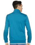 Fyltr Men'S Casual Stand Collar Jacket With Rib Details - Full Zipper | Full Sleeve Branding | Casual Winterwear For Men,Blue Bomber,Blue Bomber,L