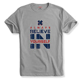 Adro Believe In Yourself Printed T-Shirts For Men & Women (Rnr-S35-Bel-Gr_Grey_S)