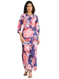 GRECIILOOKS Rayon Printed Classic Women Co-ord Set (GL-W2164&TR1130_Pink