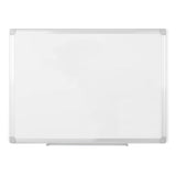 MasterVision Whiteboard Earth, Melamine Dry Erase Board, 18 x 24, Double sided with Aluminum Frame