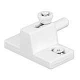Prime-Line U 9867 Diecast, White Finish, Anti-Lift Sliding Door Bolt Lock (Single Pack)