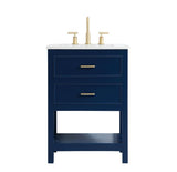 Elegant Decor 24 Inch Single Bathroom Vanity In Blue
