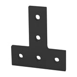 8020, 4080, 10 Series, Aluminum 5 Hole T Flat Plate Bracket Straight Mounting Connector Bracket for 80/20 T-Slot Extruded Alumin