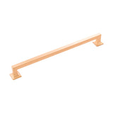 Hickory Hardware Studio Collection Pull 12 Inch Center to Center Brushed Golden Brass Finish (5 Pack)