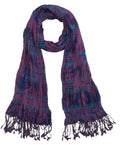 Cashmere Craft WomenS Viscose Printed Warm Showl Scarf (Ov13, Purple/Blue, Free Size)