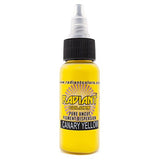 Radiant Colors Tattoo Ink Professional Tattooing Inks Fluid Vegan Pigments 1/2 oz Half Ounce Canary Yellow