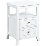 Convenience Concepts Melbourne End Table, White