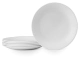 Corelle Vitrelle 6-Piece Salad Plates Set Triple Layer Glass and Chip Resistant, 8-1/2-Inch Lightweight Round Plates, Winter Fro