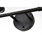 Living District Ingrid 4-Light Iron & Glass Bath Sconce In Black And Clear