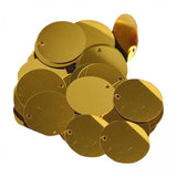 ATORSE 4x85x 20mm Flat Round Loose Sequins DIY Decor for Knitting Art Crafts Applique Gold