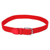 Stylehoops Braided Style Belt For Women/Girls & Men/Boys (Fabric, Red)