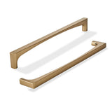 khtumeware 5 Pack Solid Handles 12-Inch(305mm) Satin Brass Cabinet Pulls,Heavy Duty Brushed Brass Handles for Kitchen Cabinets,