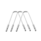 Shreenik Stainless Steel Tongue Cleaner With Steel Grip Set Of 3 Piece|High Qualitiy Steel Tongue Cleaner_3 Pis