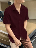 Dhruvi Trendz Mens Polly Cotton Men'S Casual Shirt Regular Fit Casual (Dt-Ms-6131_Maroon_M)