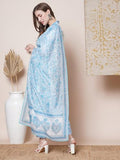 Gosriki Women'S Rayon Blend Anarkali Printed Kurta With Pant & Dupatta (Rayka White-Vks03-Gs_Xxl_White_Xx-Large),White,2,B0DGQR1S1D