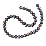 JewelrySupply Freshwater Potato Pearl Peacock Black 9-10mm (16 Strand)