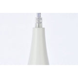 Living District Nora 1-Light Mid-Century Aluminum Pendant In White