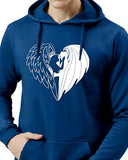 ADRO Hoodies for Men | Printed Regular Fit Hoodie for Men | Cotton Hoodie | Mens Hoodies | Sweatshirt for Men | Hooded Hoodie|H24-DEVI-RB-M Royal Blue (Medium),Royal Blue