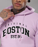 Adro Men'S Cotton Neck Hooded Sweatshirt (H24-Bost-Pu-S_Lavender)