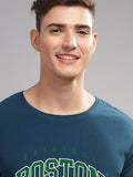 Adro Mens Printed T Shirt - Premium Cotton Graphic Printed Tshirt - Teal T-Shirt - Rn24-Bost-Sb-Xl