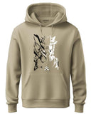 ADRO Mens Hoodies with Naruto Uzumaki Anime Printed, 100% Cotton 340GSM Warm & Soft Fabric. (H23-M-NRR-BE_Beige_S)