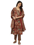 Libas Women'S Pure Cotton Kurta Sets (99200_Maroon_S)
