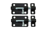 QCAA Sliding Barrel Bolt, 4, Steel, Zinc Plated, 2 Pack, Made in Taiwan