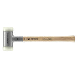 Halder SuperCraft Dead Blow Mallet 3366.050 - Non-Rebounding Mallet, Hard Nylon Inserts, Hickory Wood Handle with Overstrike Pro