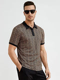 Dhruvi Trendz Mens Cotton Blend Casual Men T-Shirt Regular Fit Western (Dt-Mt-1022_Brown_M)