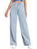 Kotty Womens High Rise Cotton Lycra Jeans(Blue Light,28)