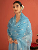 Kaari Rayon Staple 3 Pcs Women Kurta Set (Kaaaw26Wskd-82026_Jodhpur Blue,Jodhpur Blue,Jodhpur Blue,2Xl