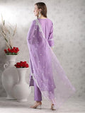 Gosriki Women'S Rayon Blend Straight Embroidered Kurta With Pant & Dupatta (Rosewood Purple-Vks02-Gs_4Xl_Purple_Xxxx-Large),Purple,4,B0DJWHNH4Q
