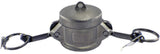Duda Energy CamSocketCap100 304 Stainless Steel CamandGroove Pipe Fitting Coupler 1 Cam Lock SOCKET x Cap/Stopper Sus304 SS3