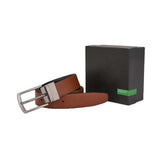 United Colors Of Benetton Falsone Men Reversible Belt Tan+Black, M 90Cm