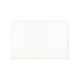 13x19 White 5 Tab Index Dividers (25 per Package)