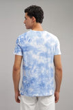 Adro Mens Tie & Dye Regular Fit Cotton T-Shirt (Tye-01-Sky-2Xl)