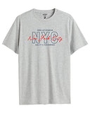 Adro Mens Nyc Cotton T-Shirt (Rn22-03-Nyc-Gr_Grey_M)