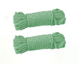 2 Pack Braided Twisted Silk Rope - Durable and Strong Polyester Cord Rope for All-Purpose and DIY Craft (10m/ 32.8 Feet, 7 mm Di