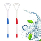 House Hatch Oral Tongue Cleaner Brush Scraper, 2 Pcs(Color & Design May Vary)