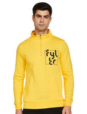 Fyltr Men'S Casual Stand Collar Jacket With Half Zip Branding | Full Sleeve | Casual Winterwear For Men,Mellow Yellow,Mellow Yellow,S