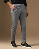 Toplot Men'S Regular Casual Pants (Belt-Trouser-5173-Silver-40) Light Grey,Light Grey,40,B0CXM9957P