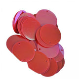 ATORSE 5x85x 20mm Flat Round Loose Sequins DIY Decor for Knitting Art Crafts Applique Red