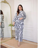 Anni Designer Women'S Cotton Blend Printed Ethnic Co-Ord Set (Qurom White_S_White_Small),White,S,Cotton Blend,Regular,Kurta