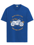 Adro Men'S Royal Bike Design Printed 100% Cotton T-Shirt - Regular Fit, Printed T-Shirts For Men (Rn24-Ryl-Rb_Royal Blue_L)