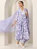 Libas Women'S Cotton Kurta Sets (400095O_Lavender_Xl)